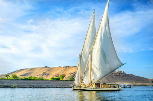 قایق های Felucca  مصر