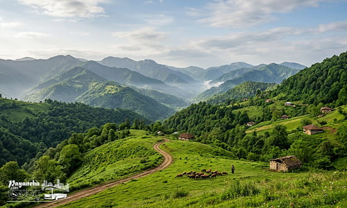 طبیعت سبز شمال ایران برای سفر طبیعت گردی از یزد