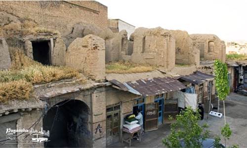 نمایی از کاروانسرای تاجوانچی در میان جاهای دیدنی سقز