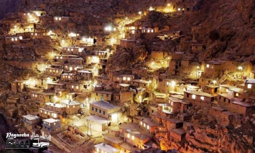 روستای پلکانی پالنگان از جاهای دیدنی کامیاران با معماری سنتی و طبیعت بکر