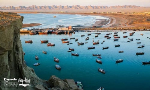 ساحل مکران چابهار با شنهای سفید و آب زلال، از بکرترین جاهای دیدنی چابهار